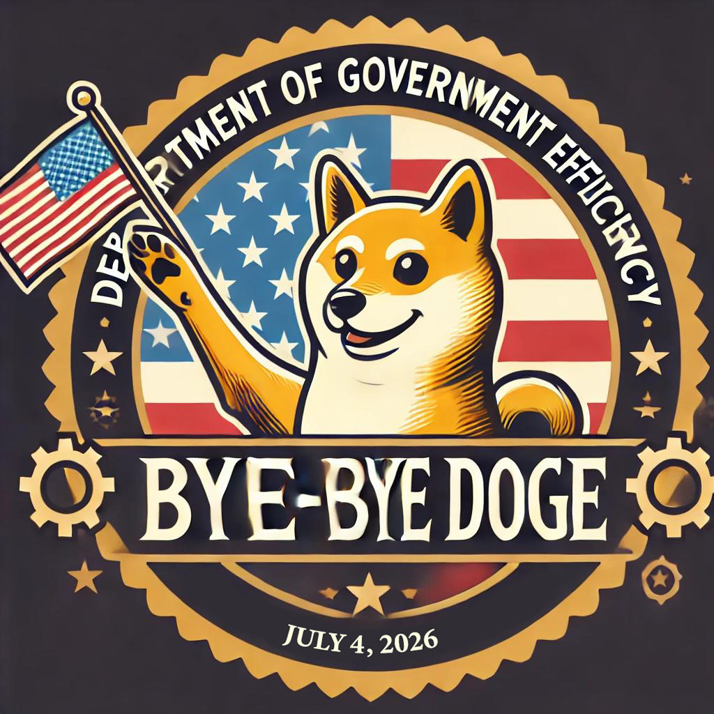 Bye Bye DOGE Logo